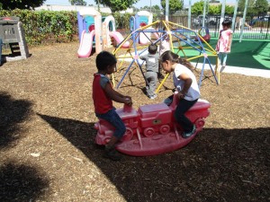 kids on playstructures