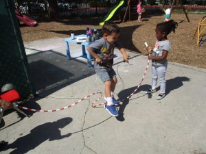 rope skipping kids